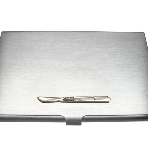 Amazon.com: PATIKIL Business Card Holder, 2 Pack Aluminum  Gold Toned Medical Surgeon Scalpel Knife Business Card Holder